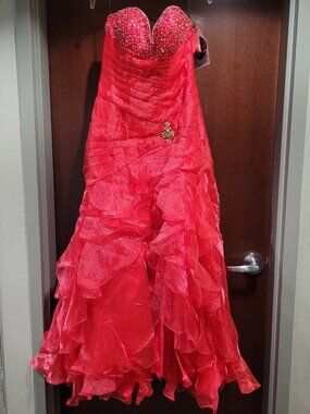 Alyce Designs 6753 Red Size 12 Prom Dress